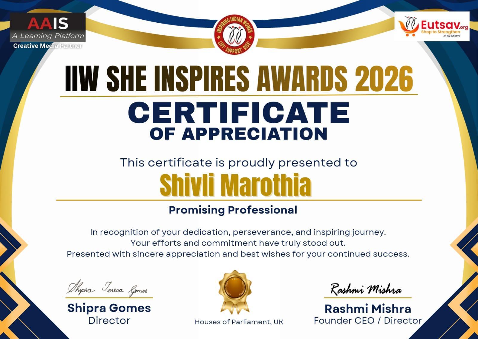 IIW She Inspires Awards